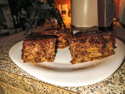 Healthy Apple Walnut Biscuit cake