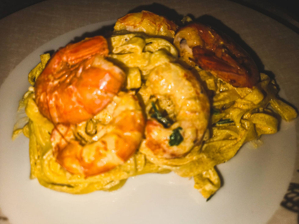 Shrimps-in-a-creamy-Tagliatelle-sauce