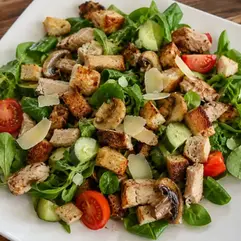 Mushroom-and-Chicken-Salad-with-Parmesan-Lena