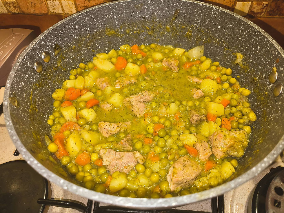 Peas-with-Veal-meat