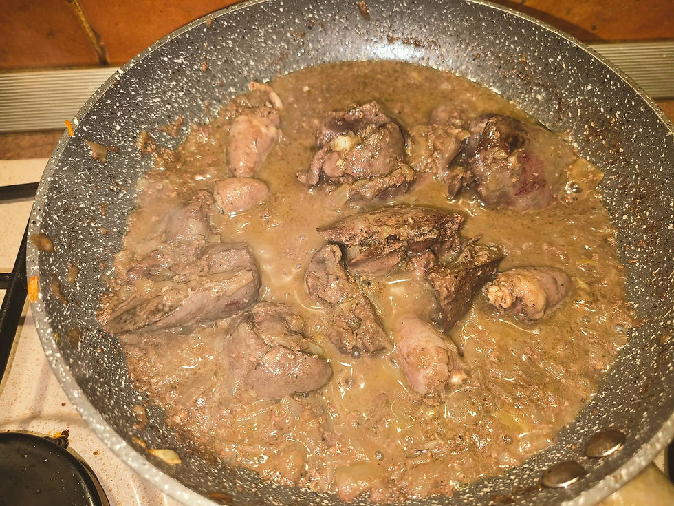 Stewed-Chicken-Liver-in-butter-sauce 