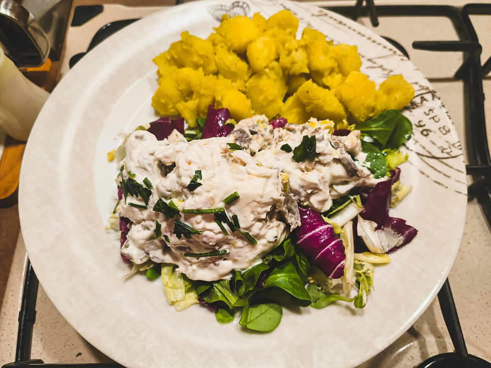 Chicken-Salad-with-Mushrooms