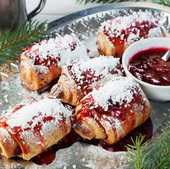 Rolled Biscuits with Jam