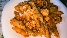 Chicken meat with Pasta