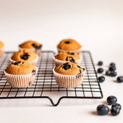 Muffins with Wild Berries and white Chocolate