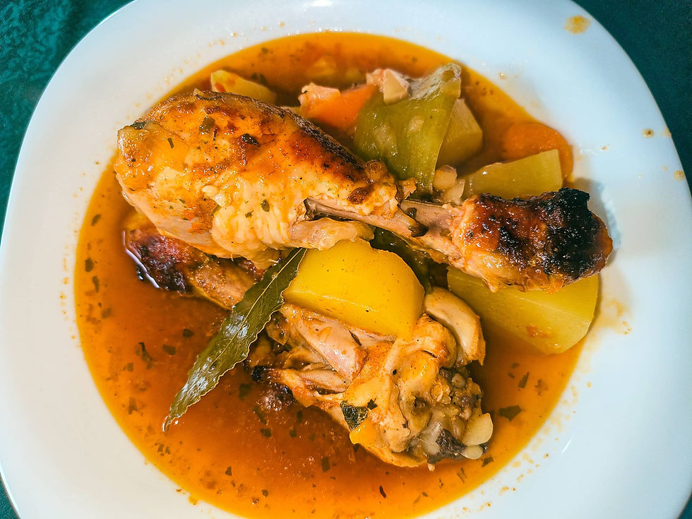 Chicken Paprikash in Terracotta