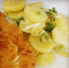 Fried Chicken with Potato Salad