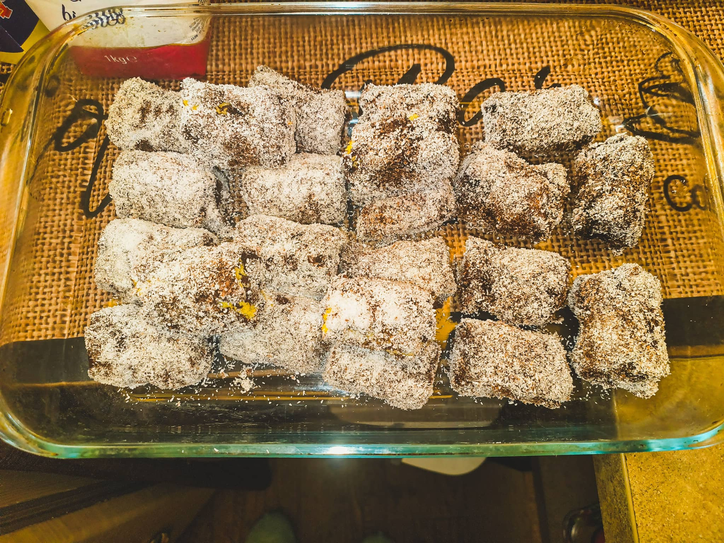 Coconut rolls dessert