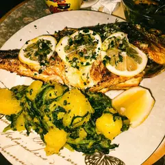 Oven-baked Sea Bream in my way