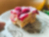 Simple Strawberry Tiramisu with Vanilla cream