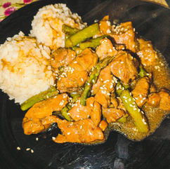 Pork with Asparagus in a Quick Way