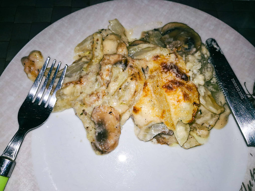 Lasagna with Mushrooms and Spinach