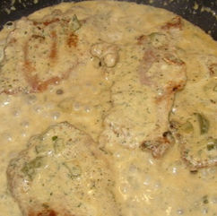Steak in Cream and Mustard Sauce