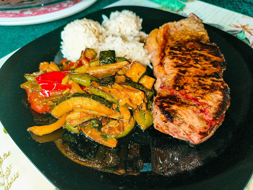 Grilled Vegetables in Soy Sauce