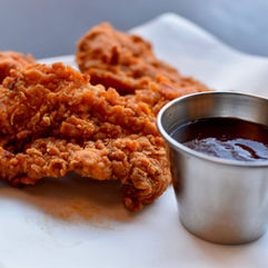 Crispy Chicken meat in Oven