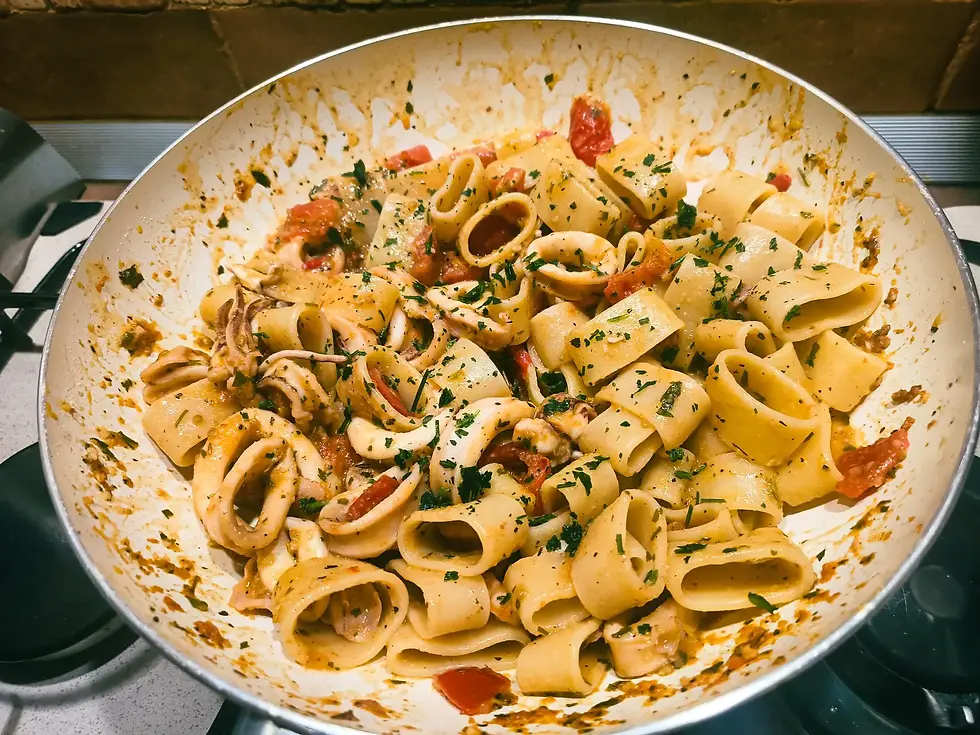 Calamarata-with-Squid-Italian-Pasta