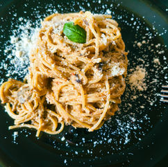 Spaghetti in Eggplant and Tomato Sauce