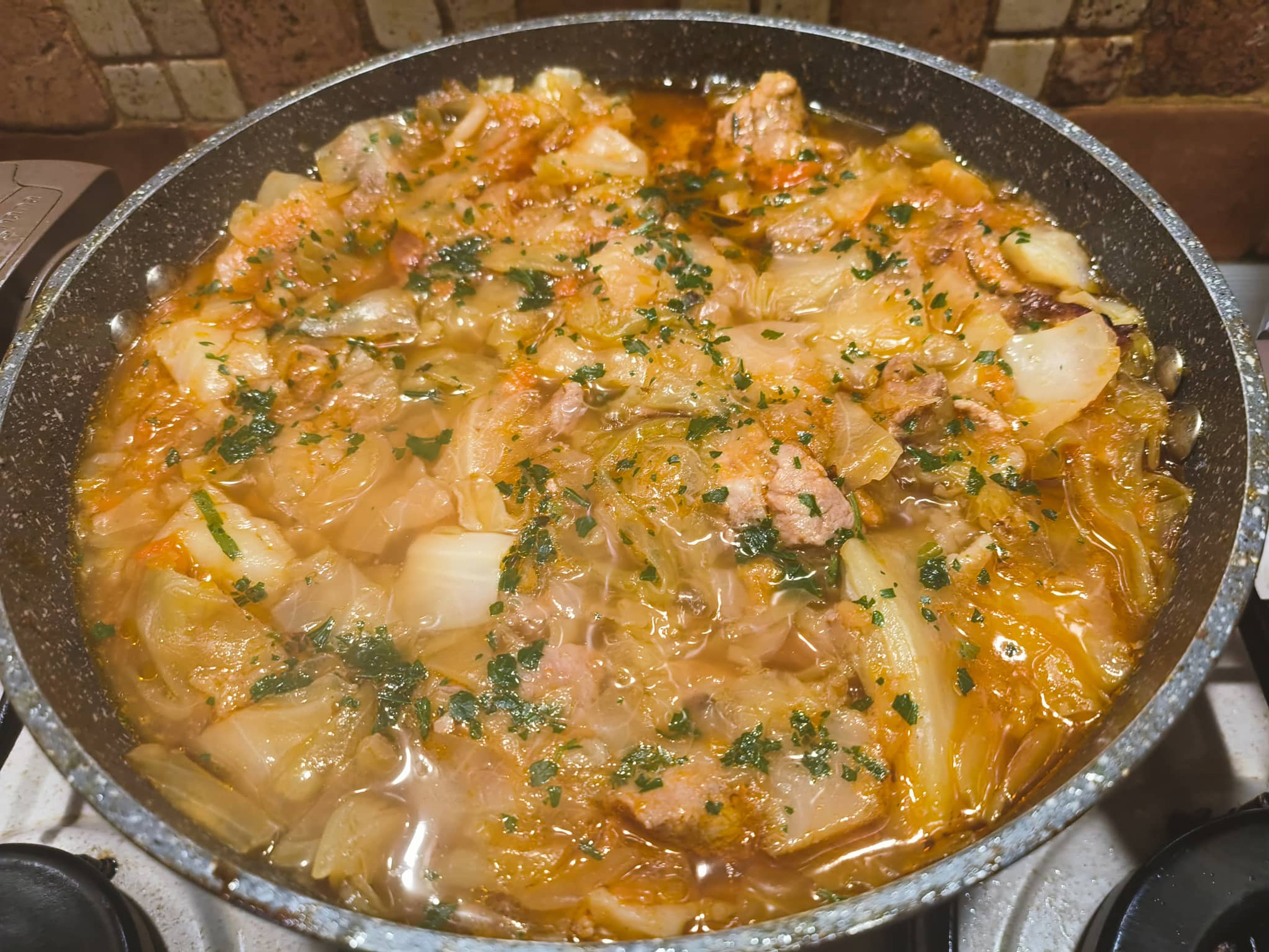 Sweet Cabbage with Pork meat