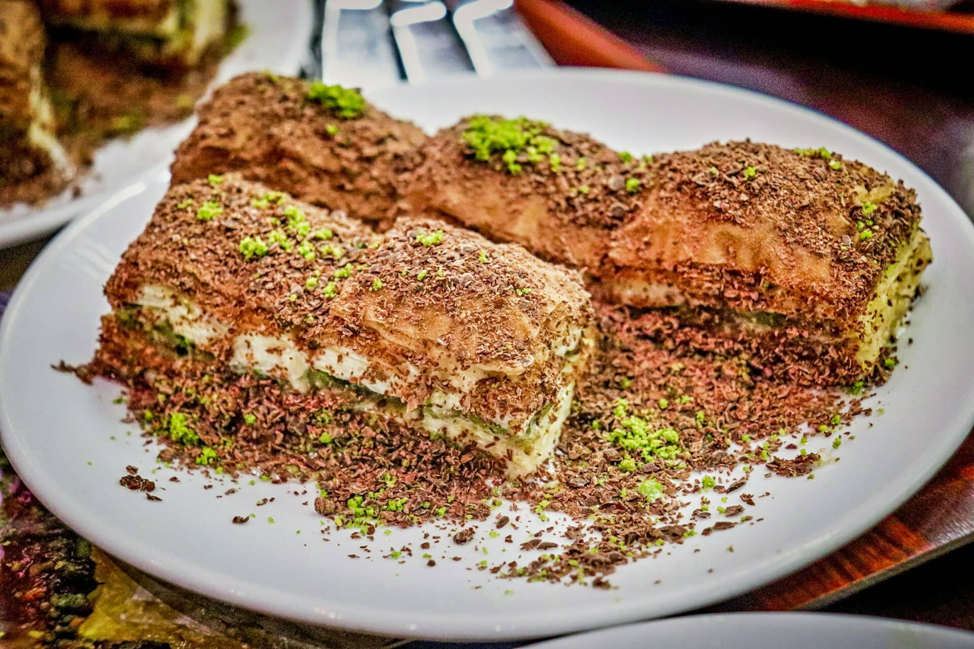 Vanilla Pudding Filled Kadayif-Turkish Dessert