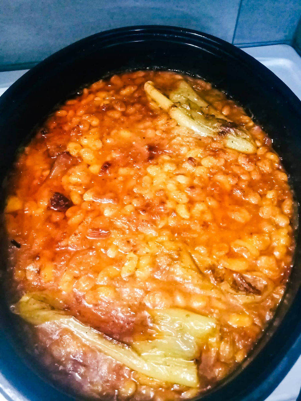 military-beans-in-black-baking-dish