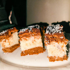 Coconut cubes cake