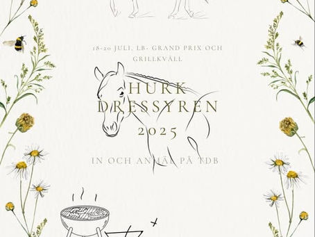 Anmälan till HURK-dressyren är öppen!