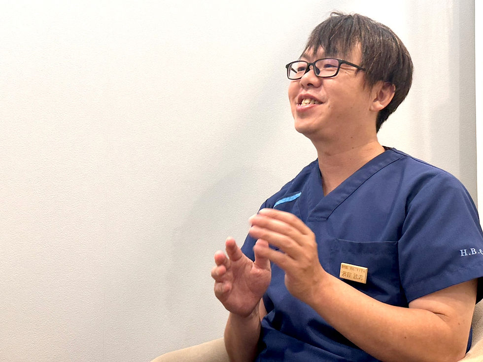 インタビューに答えるRe:life、代表濱屋様