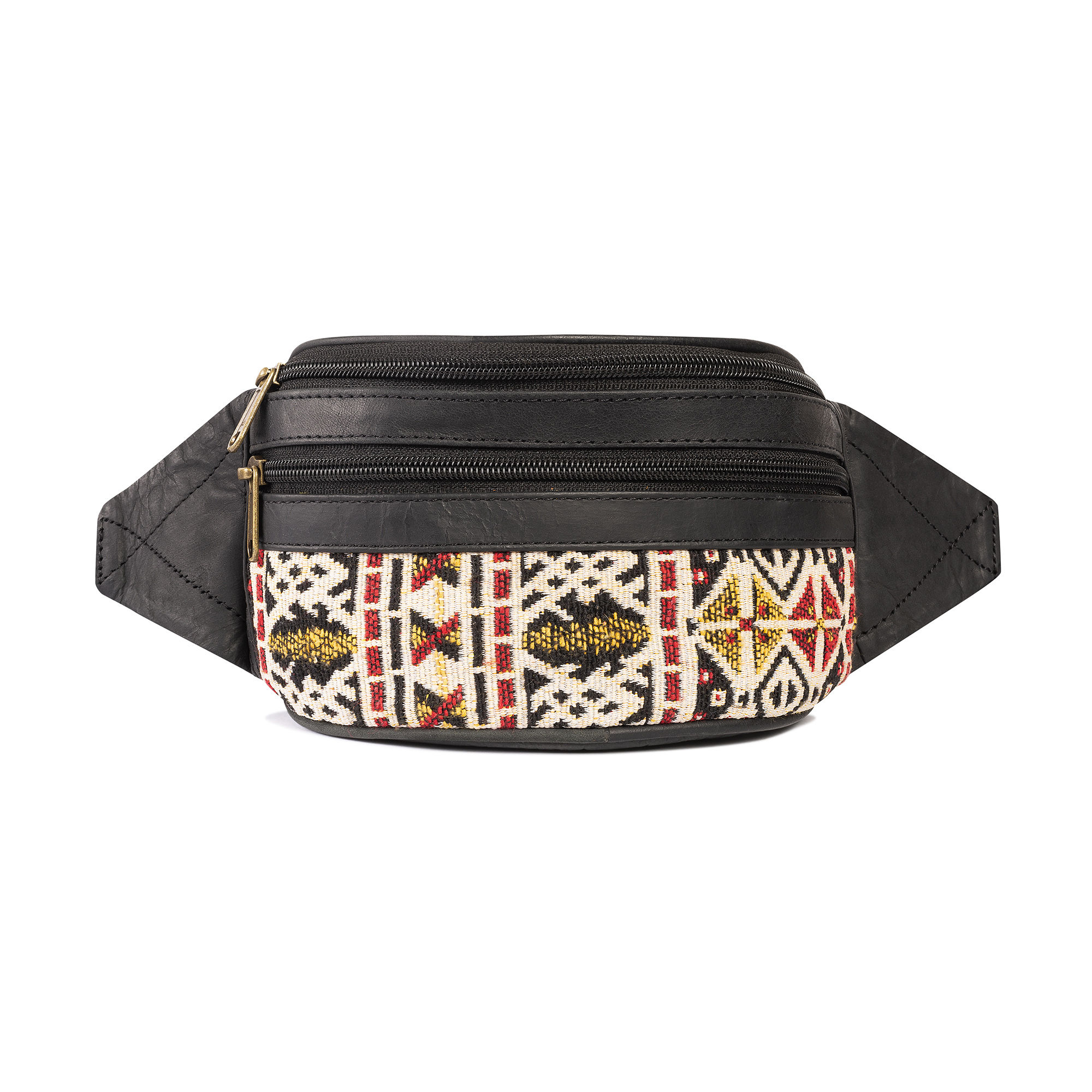 Banano Riñonera Cuero Genuino. Color Negro. Reise II. Franz Mossi