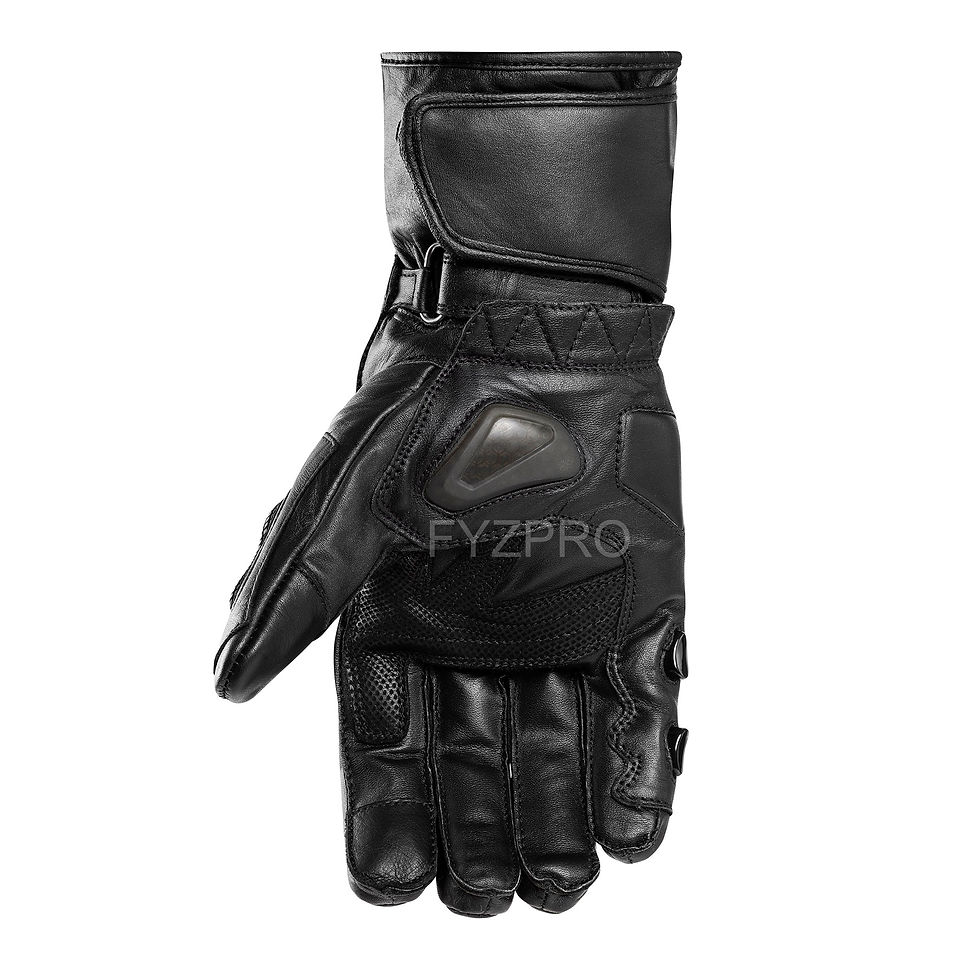 Miniatura: Guante Para Moto De Cuero, Largo, Deportivo. Touchscreen