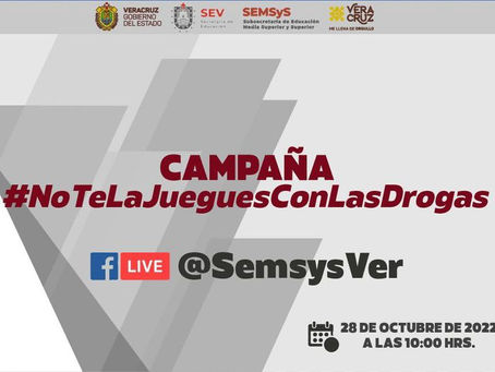 INVITACIÓN A SEGUIR LA CAMPAÑA #NoTeLaJuegesConLasDrogas
