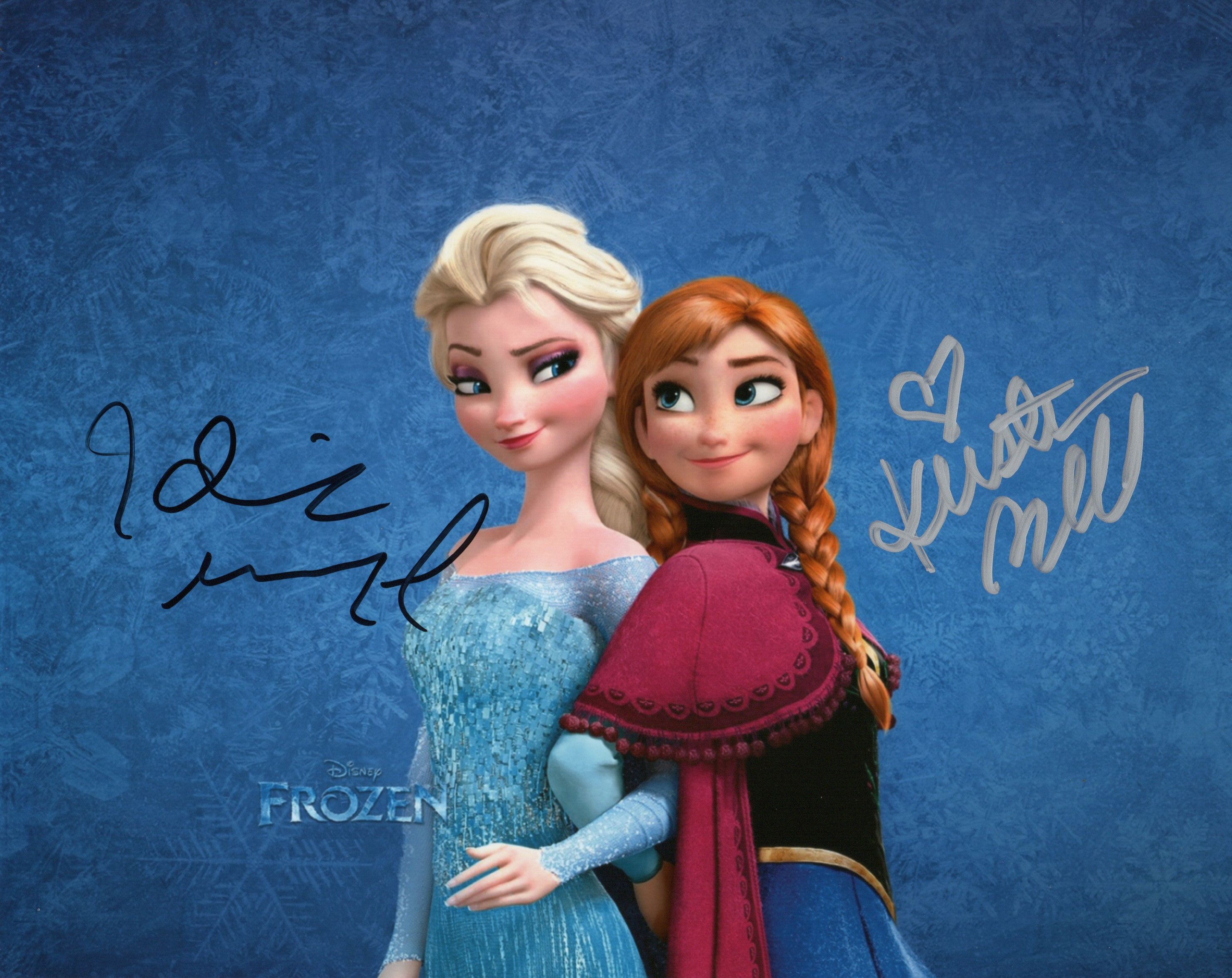 RP Idina Menzel & Kristen Bell Signed Photo 8x10 Reprint COA Autographed Frozen
