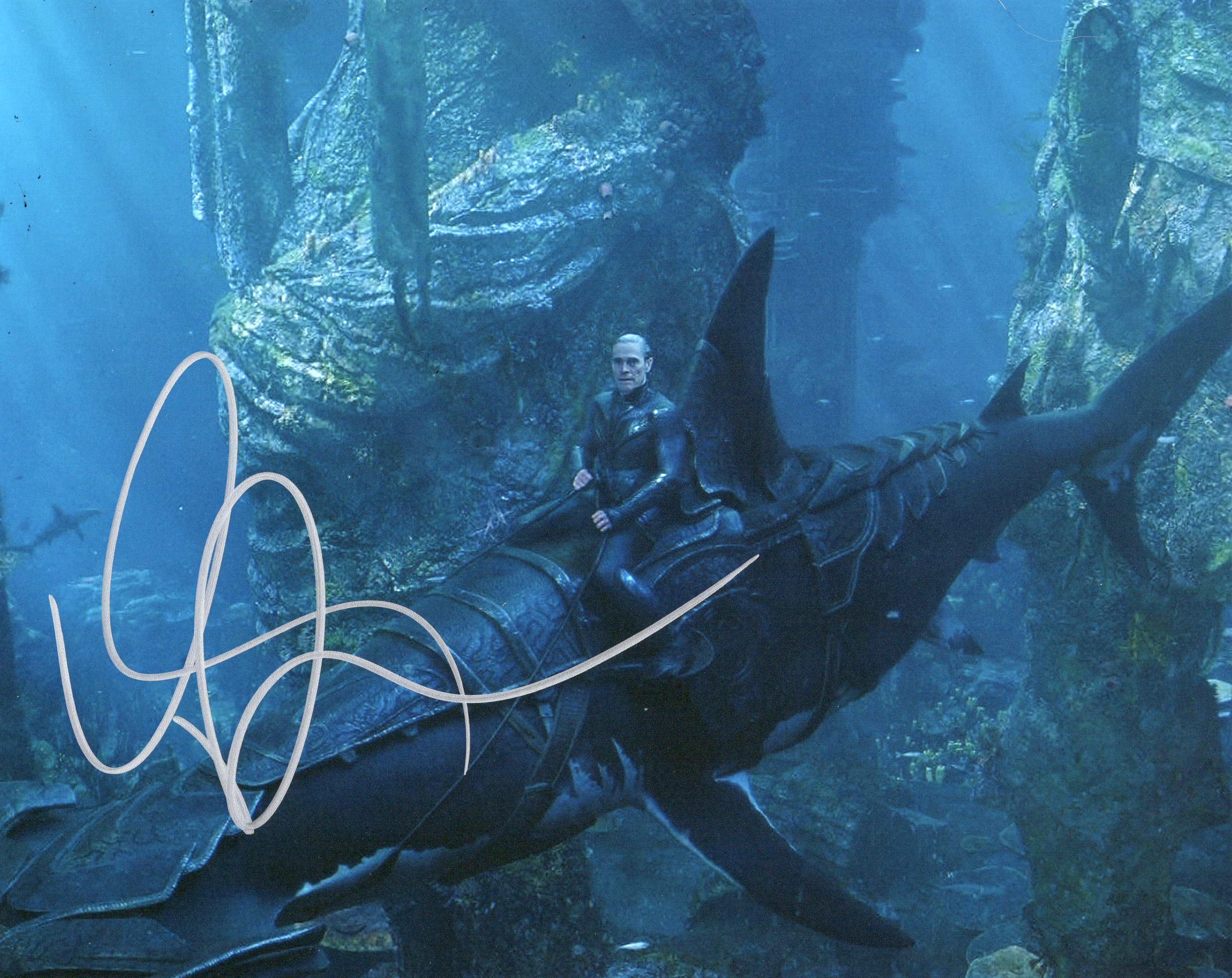 Willem Dafoe Signed Photo 8x10 Aquaman w/COA LOA Movie Poster