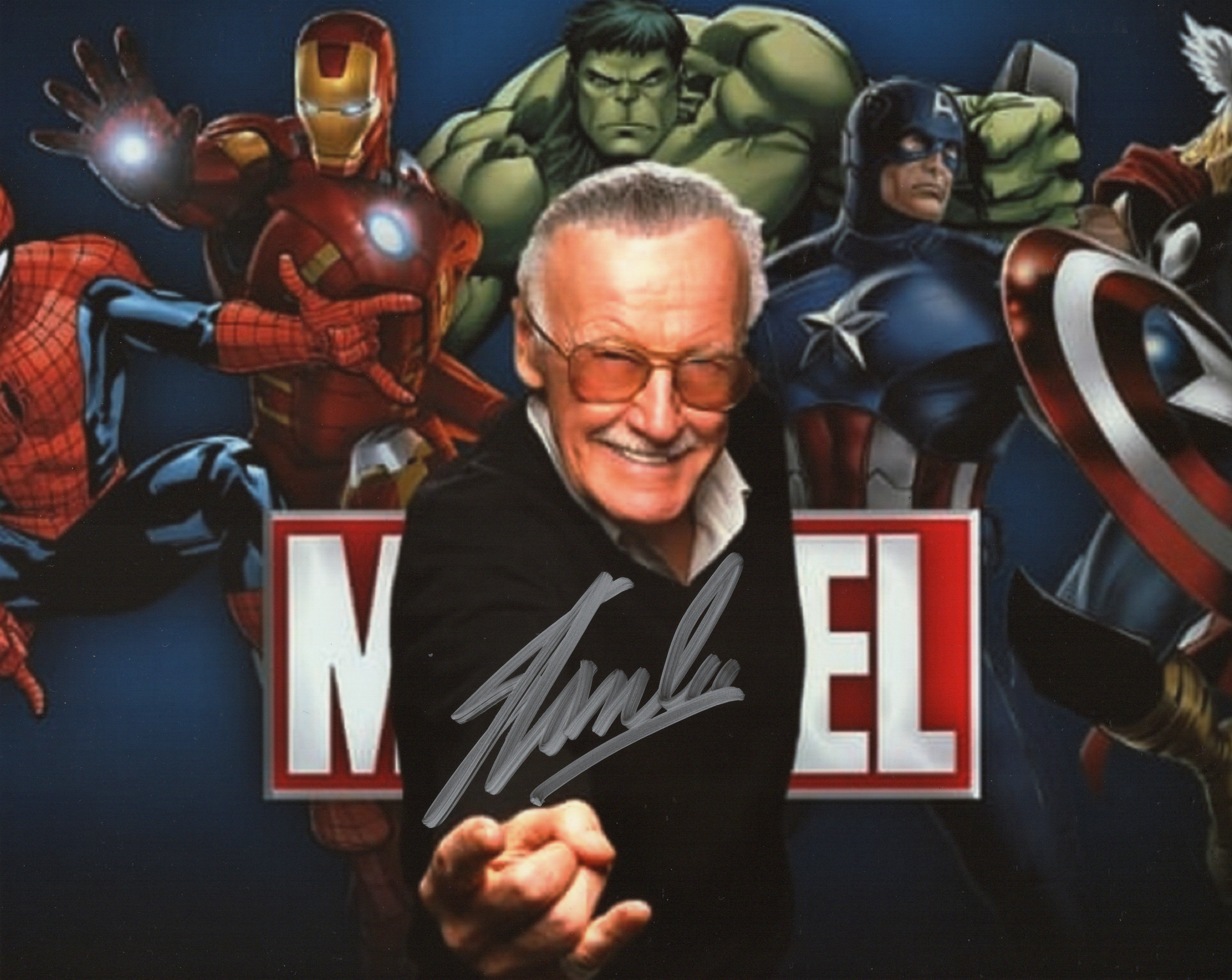 RP Stan Lee Signed Photo 8x10 Reprint COA Autographed Marvel Movie Poster