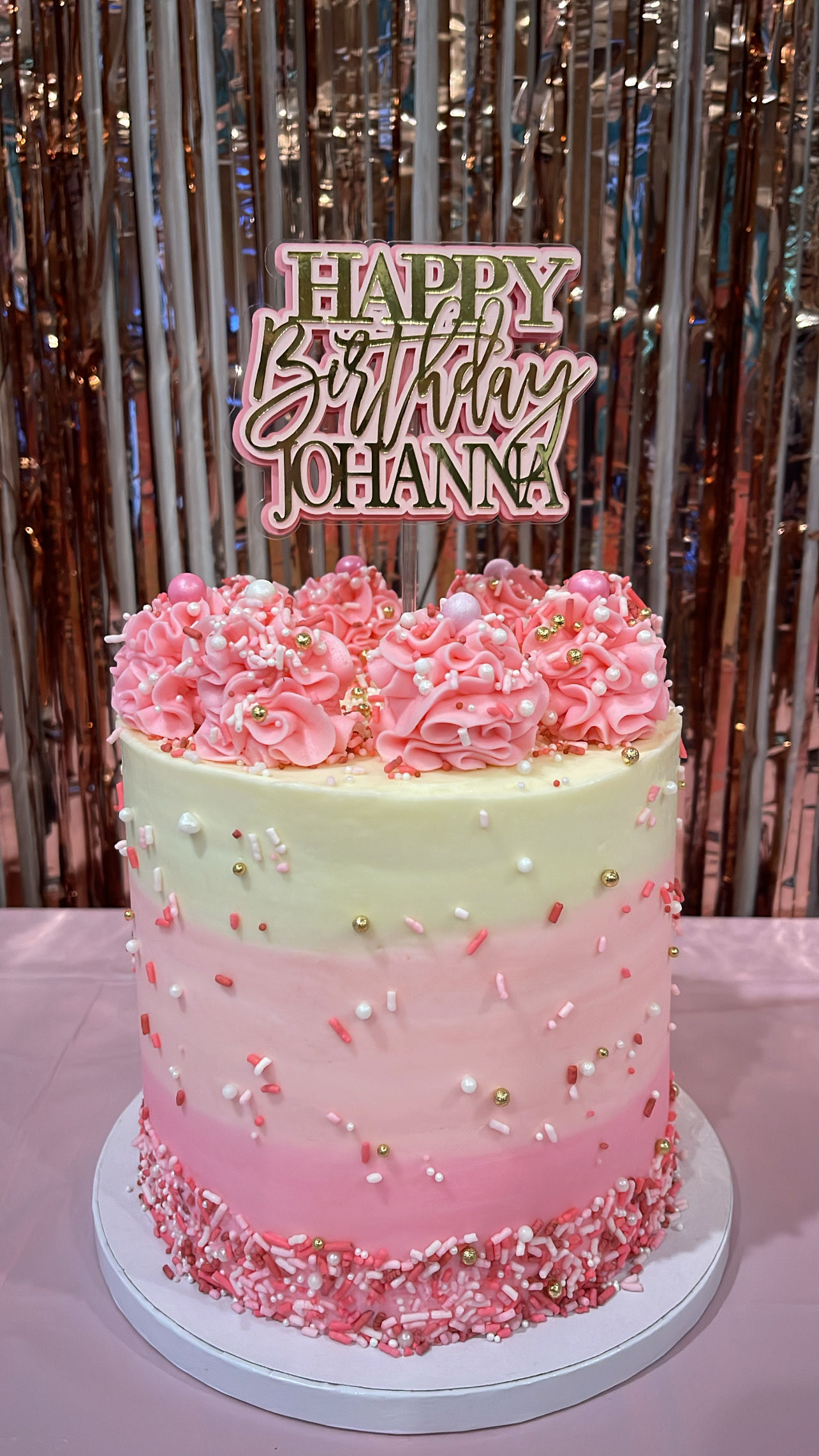 Happy Birthday Custom Cake Topper