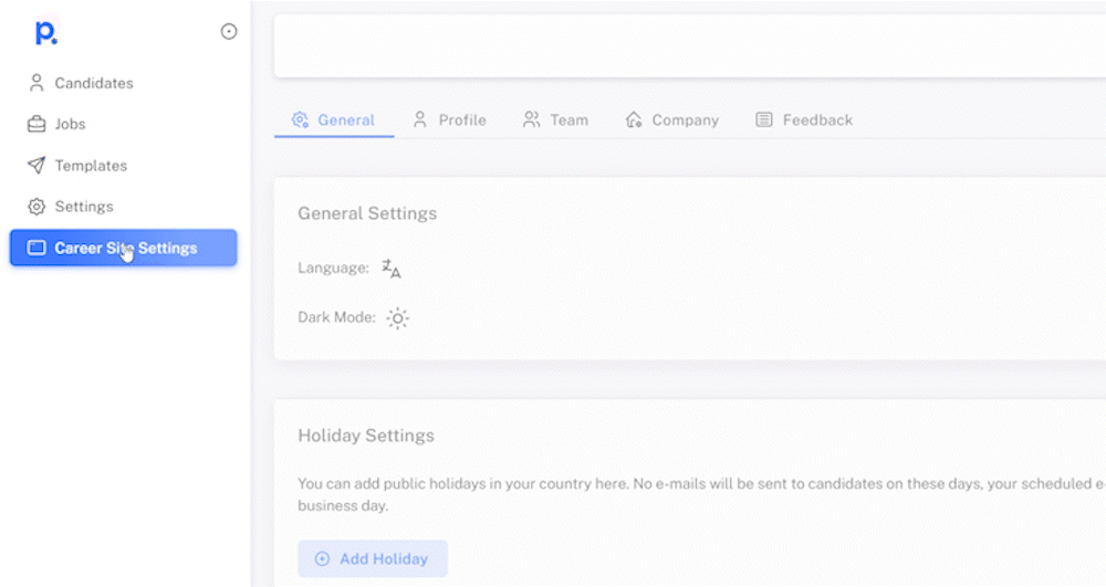Latest Release: Career Site Settings Language Integration
