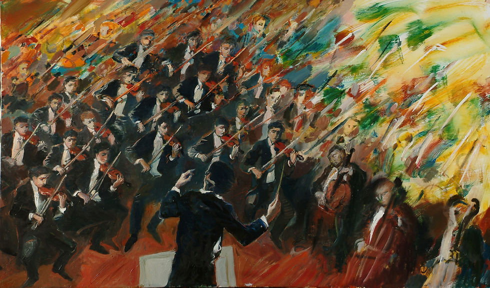 Gustav Mahler. Symphony No. 3, 80 x 110 cm, oil on canvas