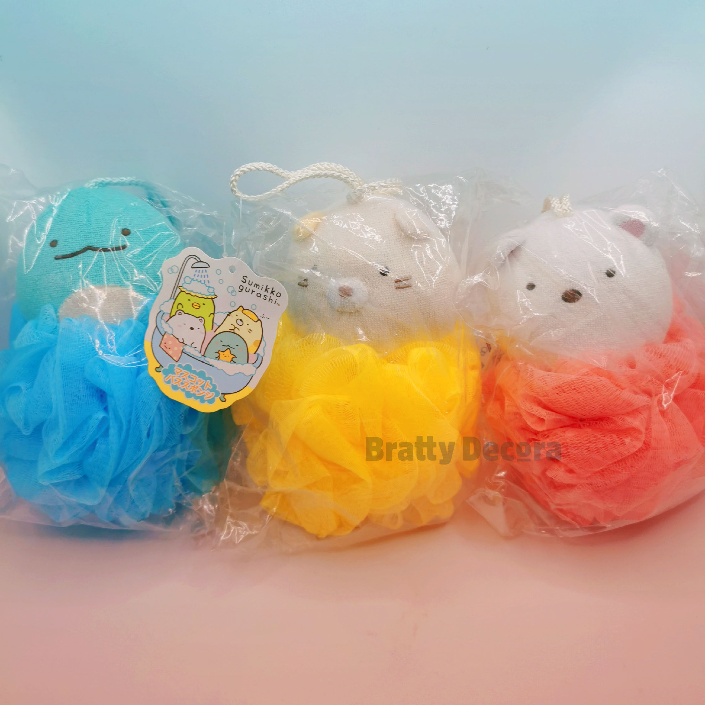 Official and Adorable San-X 'Sumikko Gurashi' Spa Exfoliating Bath Sponges