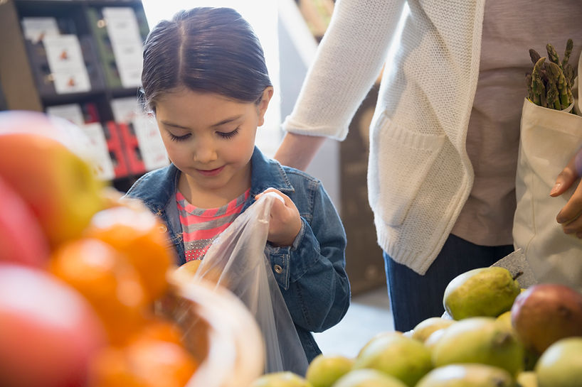 Girl at the Grocery Shop