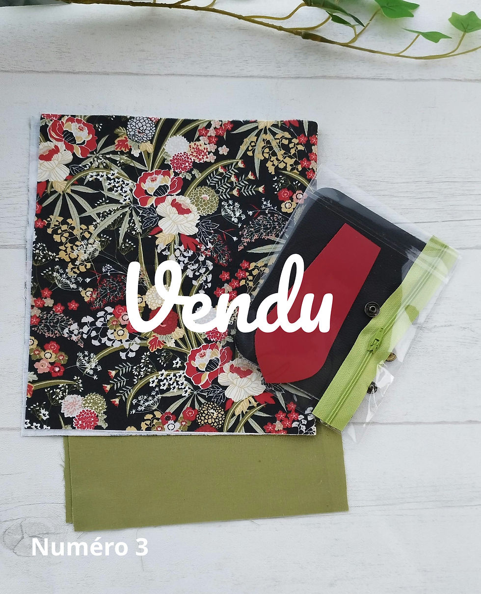 Miniature : KIT COUTURE sans tutoriel - porte-monnaie LAURA