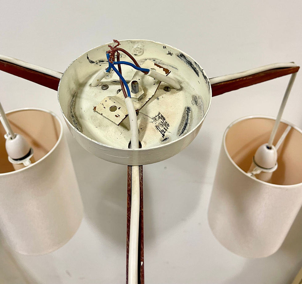 Miniatura: Vintage 3 Arm Ceiling Pendant Light top