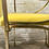 Miniature : Pair of Vintage Carver Chairs Metal Yellow #669
