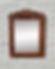 Vintage Wall Mirror Carved Wood #D195