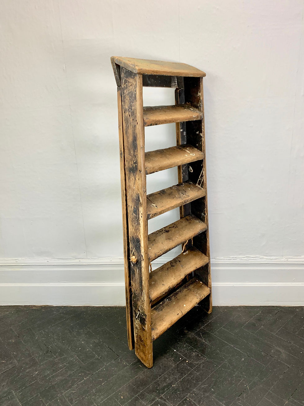 Thumbnail: Vintage Wooden Ladder Shelving #925