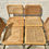 Miniature : Set of 4 Marcel Breuer Chairs Wicker Wood #790
