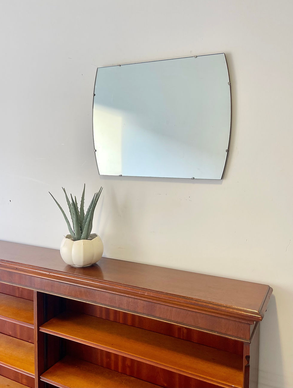 Vintage Frameless Wall Mirror landscape or portrait