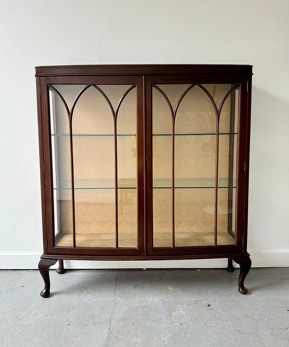 Large Vintage Glass Display Cabinet