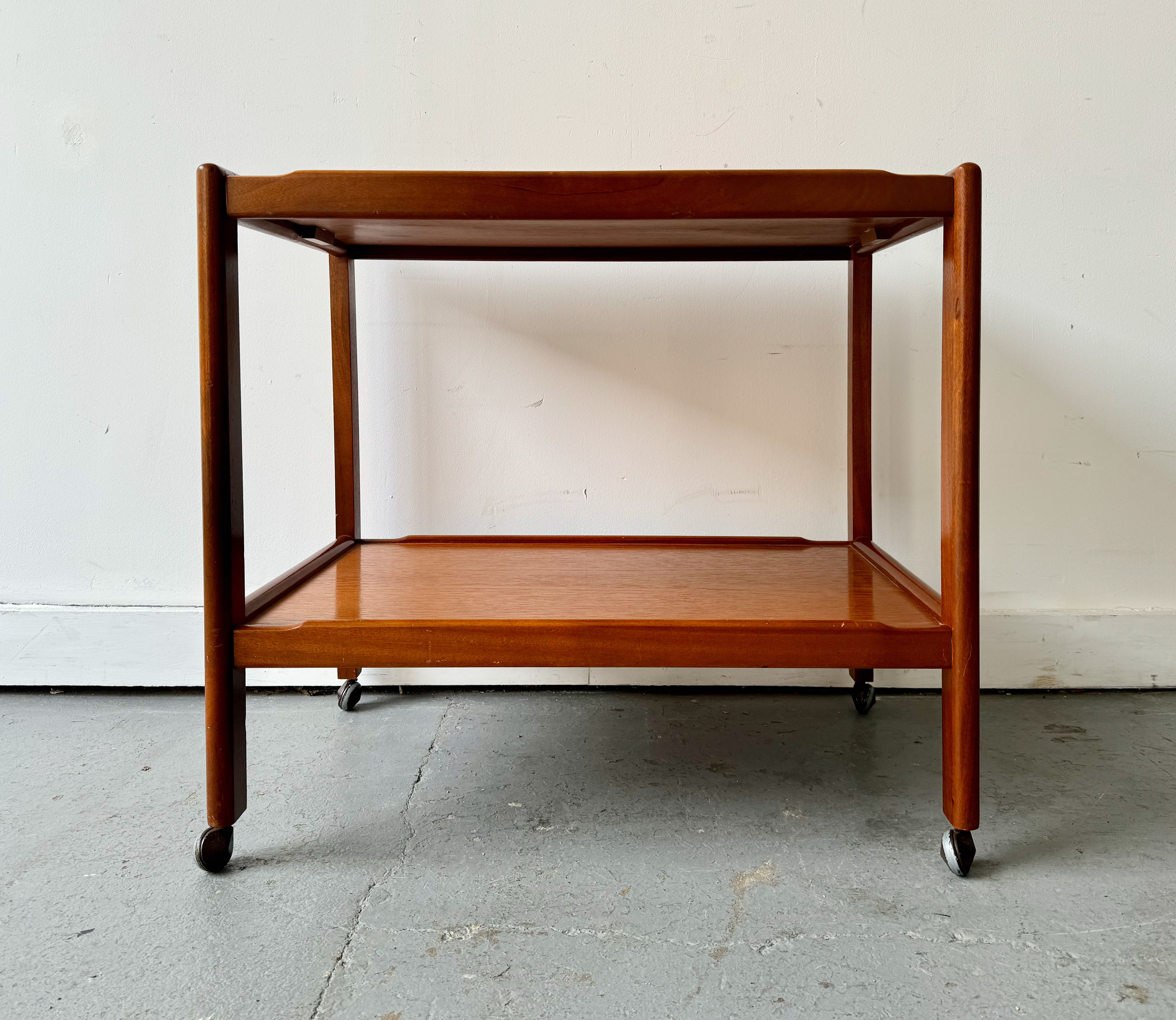 Vintage Teak Drinks Trolley