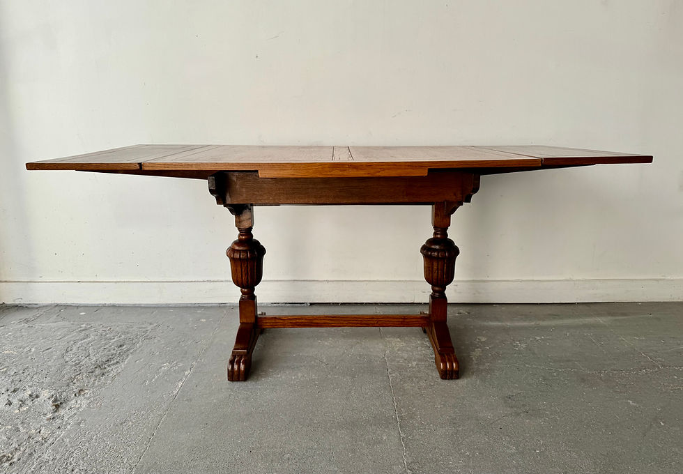 Miniature : Vintage Oak Extending Dining Table