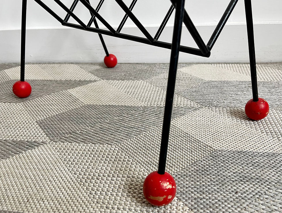 Miniatura: Vintage Metal Atomic Magazine Rack legs