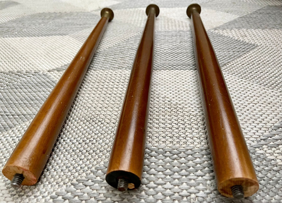 3 x Vintage Large Dansette Legs
